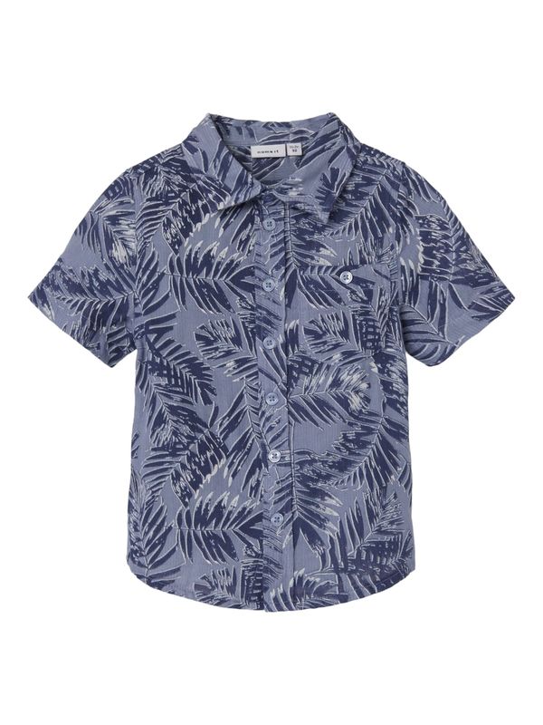 NAME IT NAME IT Риза 'FERINAN'  морскосиньо / гълъбово синьо