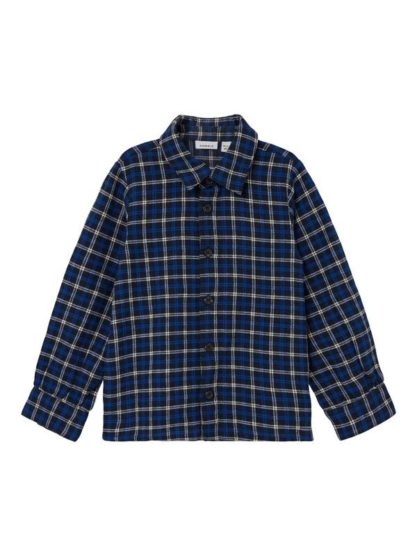 NAME IT NAME IT Риза  синьо / нейви синьо / бяло