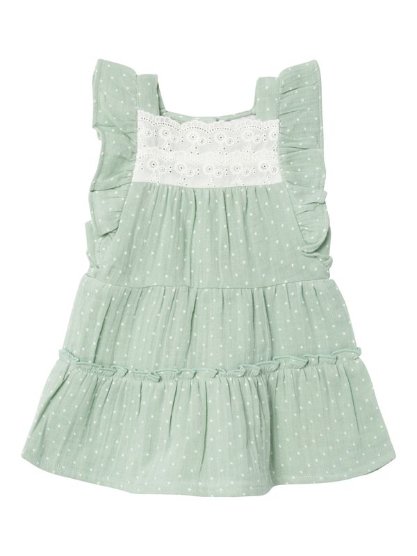 NAME IT NAME IT Рокля 'DEANNE'  мента / бяло