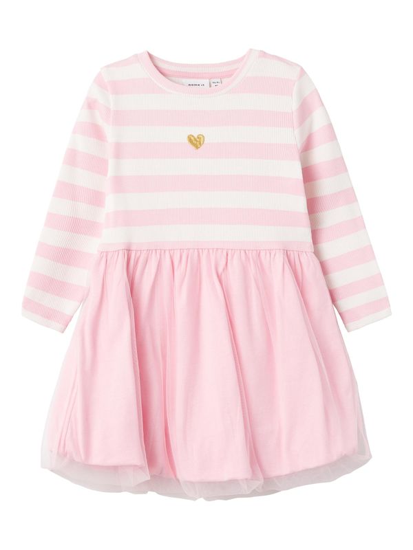 NAME IT NAME IT Рокля 'FILLE'  злато / бледорозово / бяло