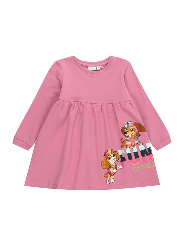 NAME IT NAME IT Рокля 'FULA PAWPATROL'  светлосиньо / кафяво / злато / бледорозово