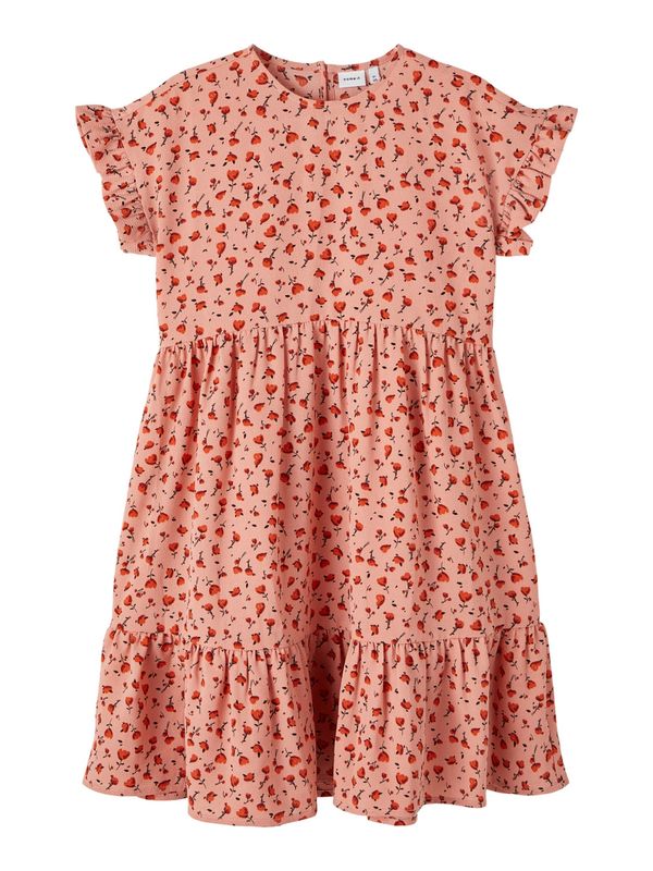 NAME IT NAME IT Рокля 'HANNAH'  розе / червено / тъмночервено / черно