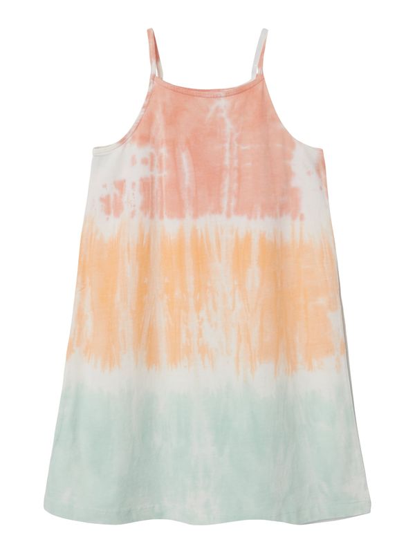 NAME IT NAME IT Рокля 'HASSY'  кремаво / мента / оранжево / пепел от рози