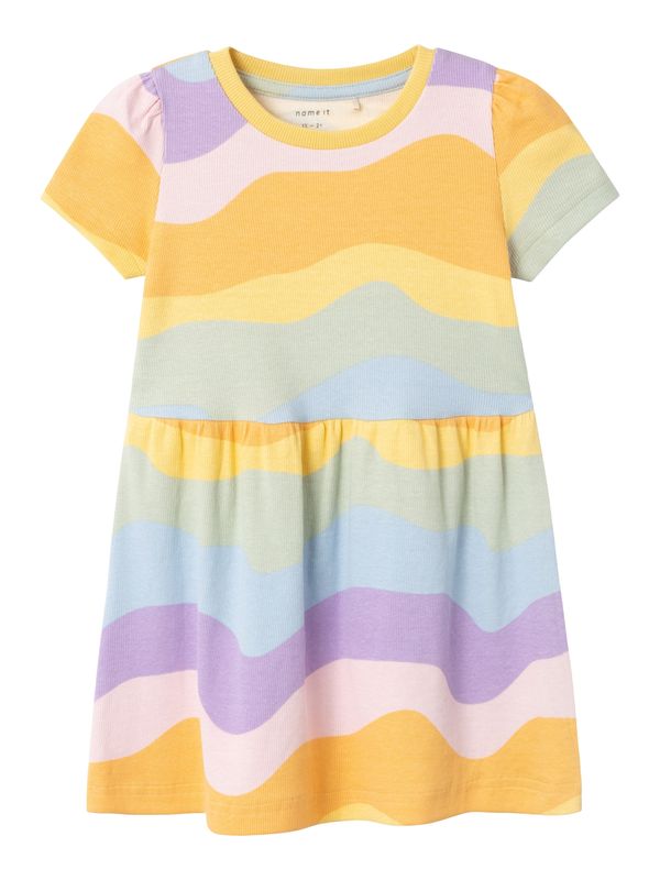 NAME IT NAME IT Рокля 'HERMINA'  светлосиньо / лавандула / светлооранжево / бяло