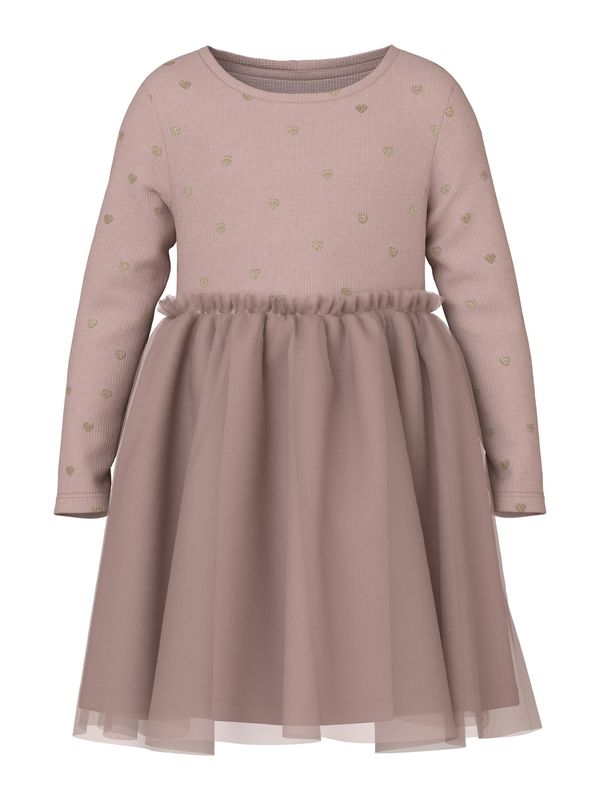 NAME IT NAME IT Рокля 'Nadja'  златистожълто / бледоморав