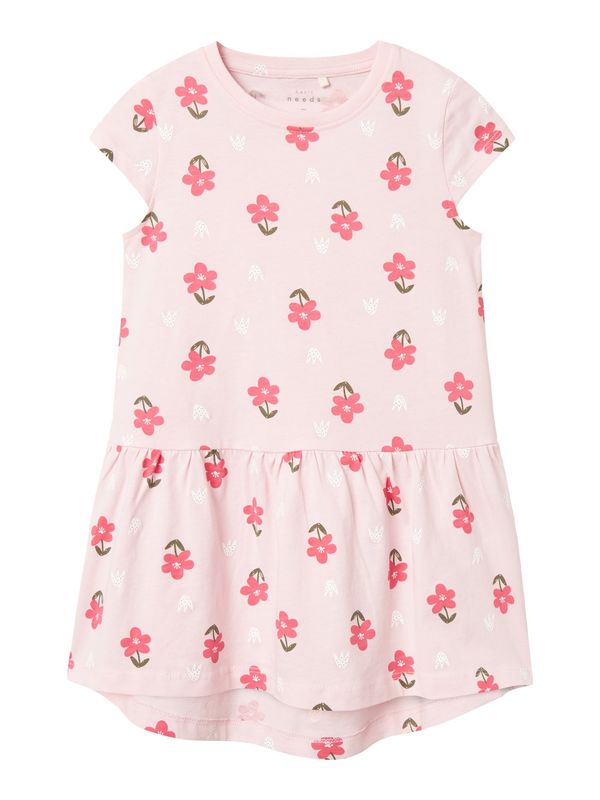 NAME IT NAME IT Рокля 'Vigga'  каки / бледорозово / малина / бяло