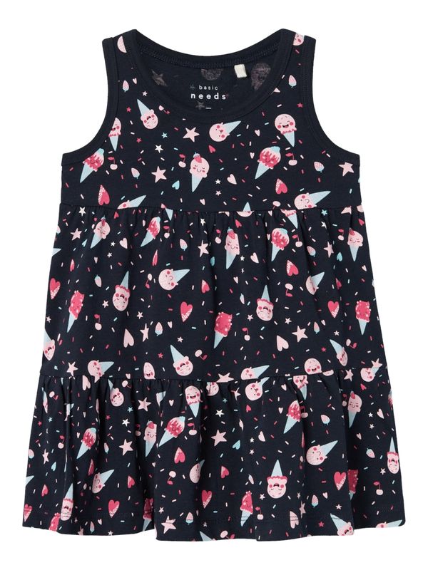 NAME IT NAME IT Рокля 'VIGGA SPENCER'  нощно синьо / пастелно синьо / розово / бледорозово