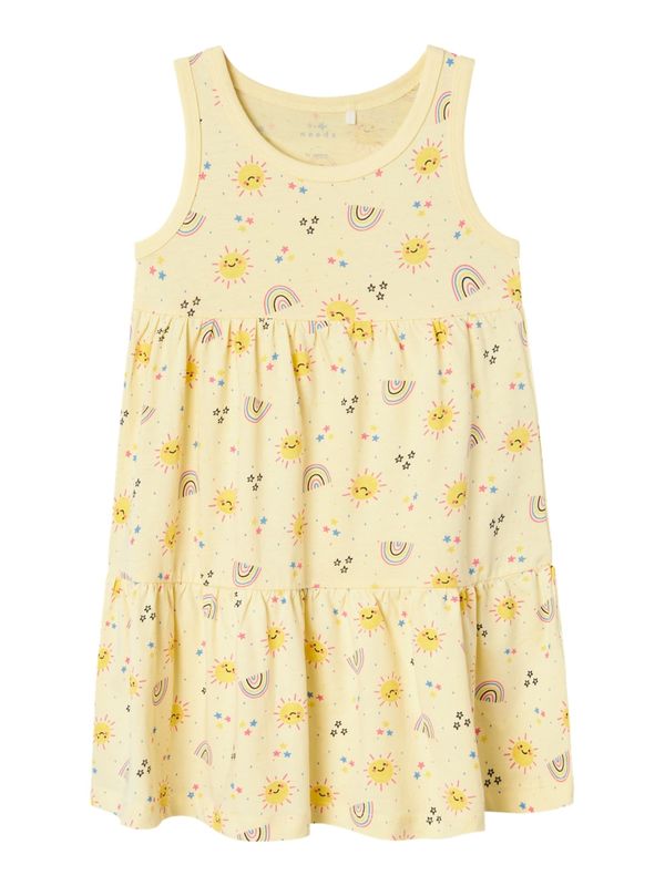 NAME IT NAME IT Рокля 'VIGGA SPENCER'  синьо / жълто / светложълто / розово