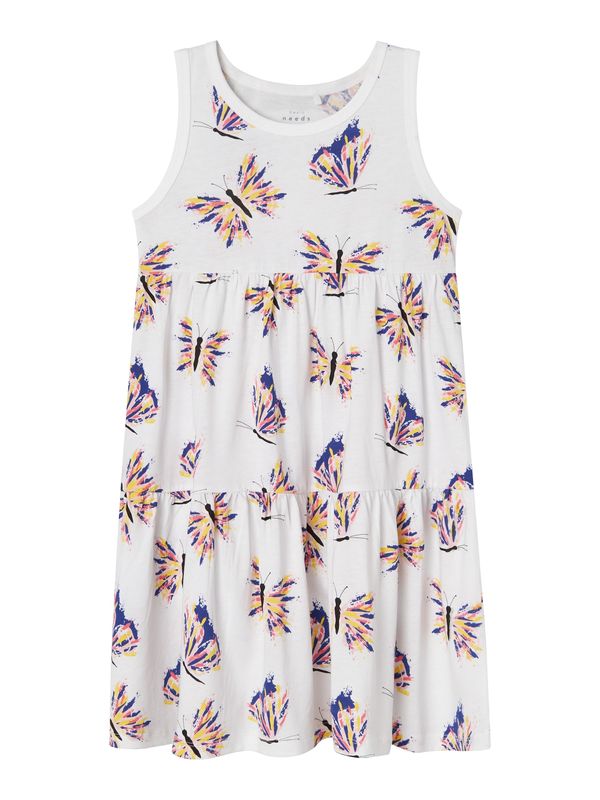 NAME IT NAME IT Рокля 'VIGGA'  тъмносиньо / жълто / оранжево / бяло