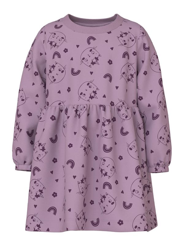 NAME IT NAME IT Рокля 'VILUBA'  бледоморав / къпина