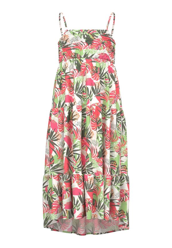 NAME IT NAME IT Рокля 'VINAYA'  каки / светлозелено / червено / бяло