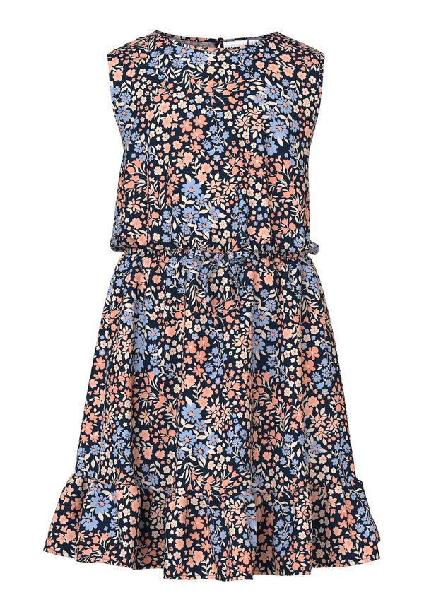 NAME IT NAME IT Рокля 'Vinaya'  сапфирено синьо / светлосиньо / кайсия / сьомга