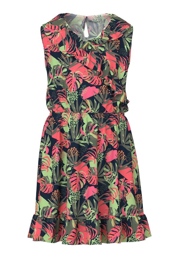 NAME IT NAME IT Рокля 'VINAYA'  сапфирено синьо / зелено / червено