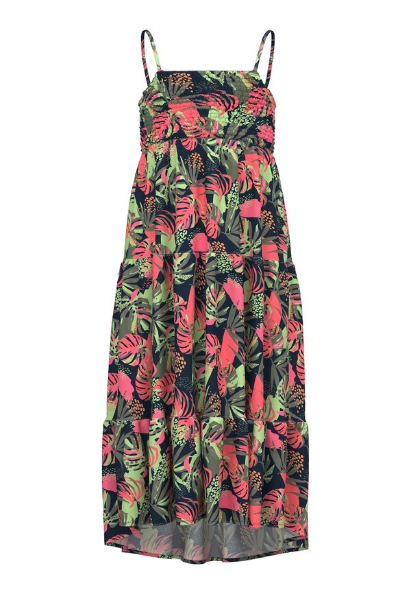 NAME IT NAME IT Рокля 'VINAYA'  тъмносиньо / маслина / светлозелено / светлорозово