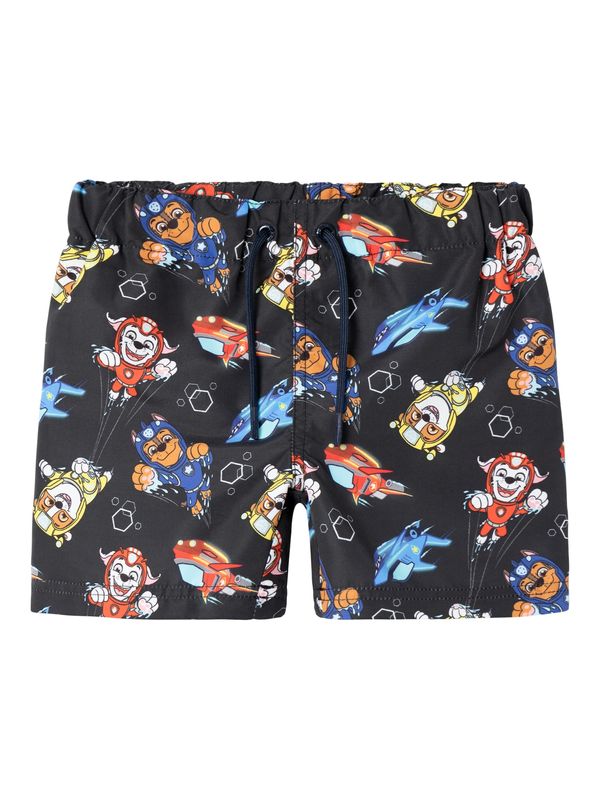 NAME IT NAME IT Шорти за плуване 'MOTI'  нейви синьо / жълто / червено / бяло