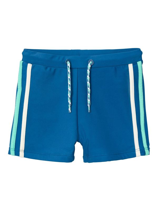 NAME IT NAME IT Шорти за плуване 'Zanas'  тъмносиньо / мента / бяло