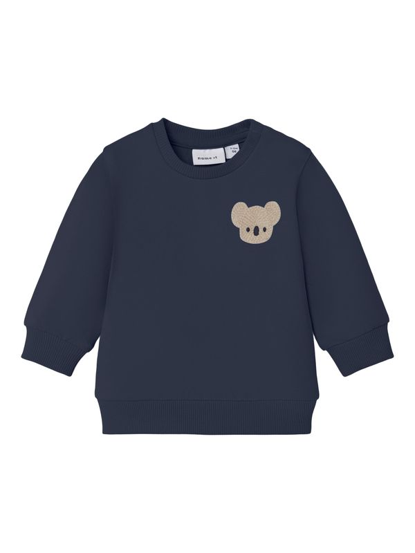 NAME IT NAME IT Суичър 'BANUS'  сапфирено синьо / светлокафяво / черно