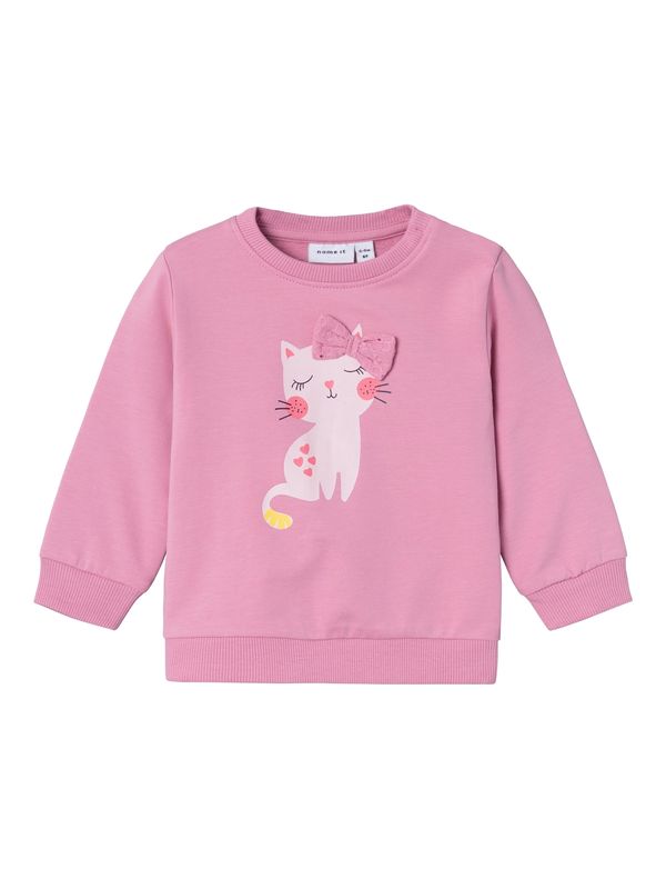 NAME IT NAME IT Суичър 'DIAMIN'  жълто / розово / бяло