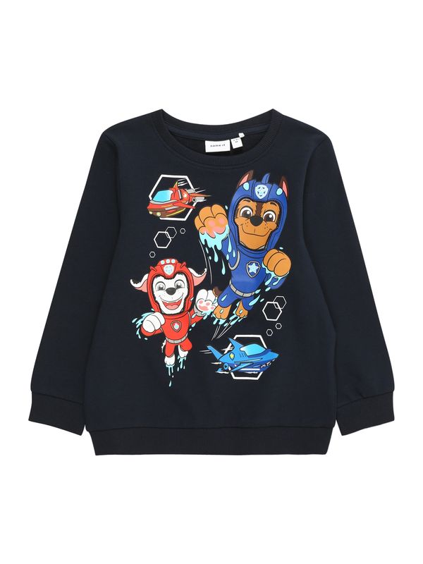 NAME IT NAME IT Суичър 'FINGH PAWPATROL'  синьо / морскосиньо / коняк / червено