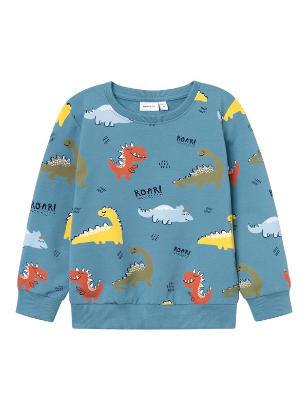 NAME IT NAME IT Суичър 'HIMMEL'  циан / жълто / зелено / пъпеш