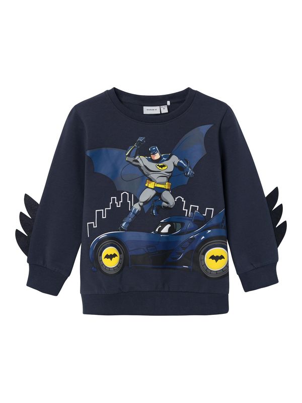 NAME IT NAME IT Суичър 'Jacobo Batwheels'  синьо / тъмносиньо / жълто / бяло