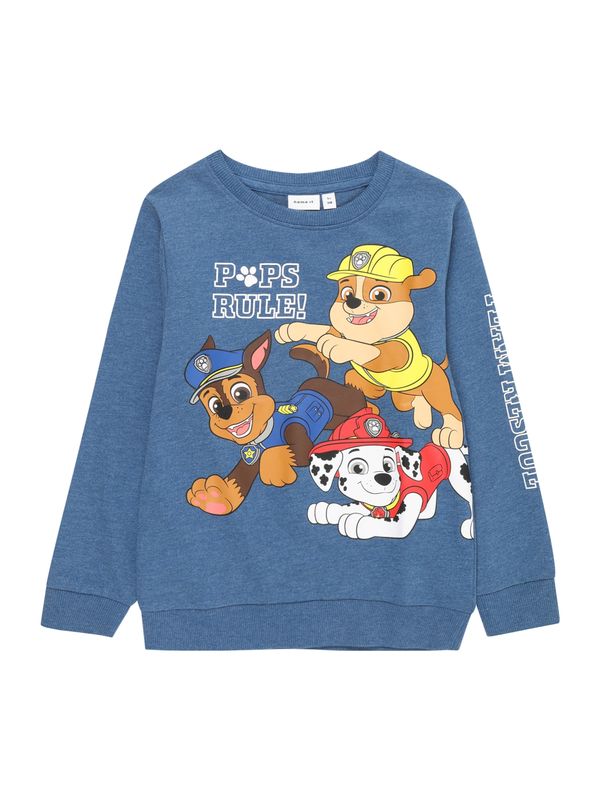 NAME IT NAME IT Суичър 'Jimmy'  опушено синьо / кафяво / жълто / червено