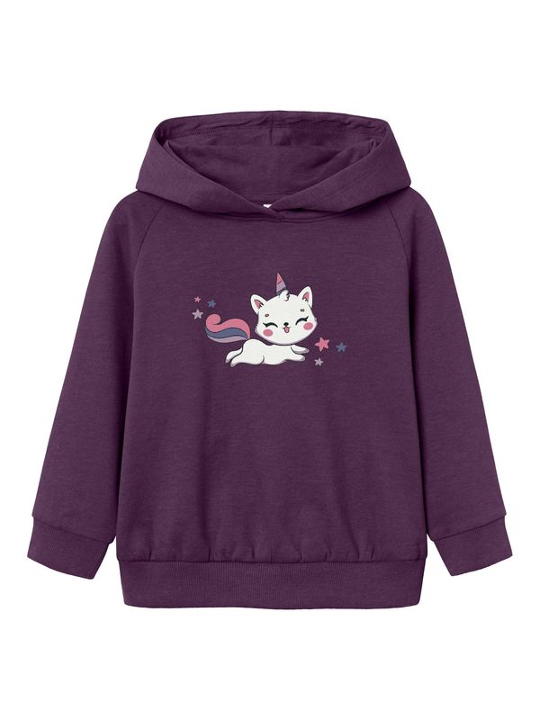 NAME IT NAME IT Суичър  лилав / бледорозово / бяло