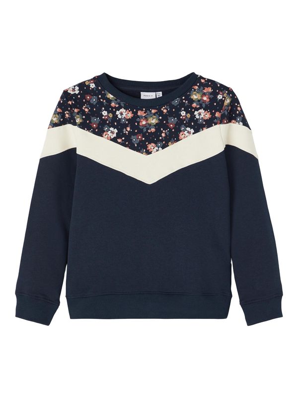 NAME IT NAME IT Суичър 'NOSTER'  нейви синьо / бледорозово / бяло