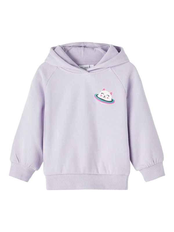 NAME IT NAME IT Суичър  орхидея / бледорозово / бяло