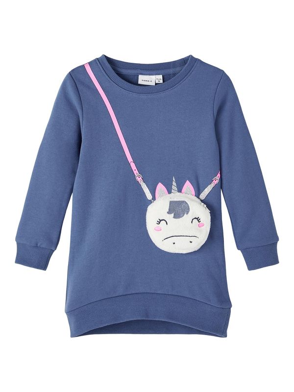 NAME IT NAME IT Суичър 'Polly'  тъмносиньо / бледорозово / сребърно / бяло