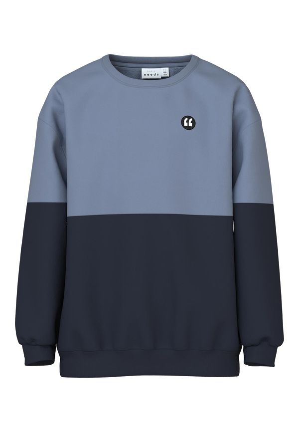 NAME IT NAME IT Суичър 'Varonny'  морскосиньо / гълъбово синьо / черно / бяло