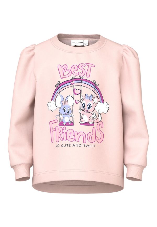 NAME IT NAME IT Суичър 'VIANJA'  лилав / светлолилаво / розе / бяло