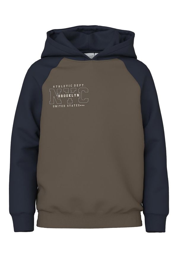 NAME IT NAME IT Суичър 'Volmar'  нейви синьо / каки / бяло