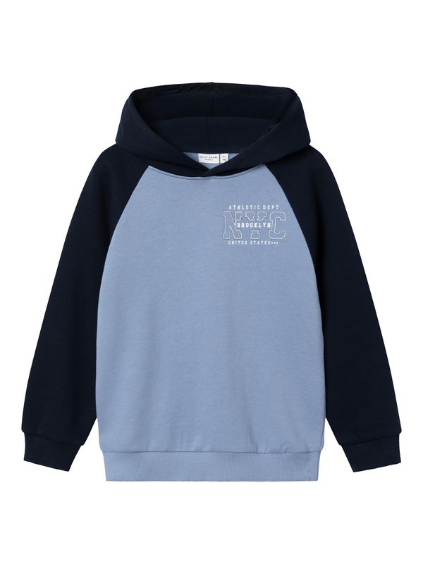 NAME IT NAME IT Суичър 'Volmar'  нейви синьо / опушено синьо / бяло