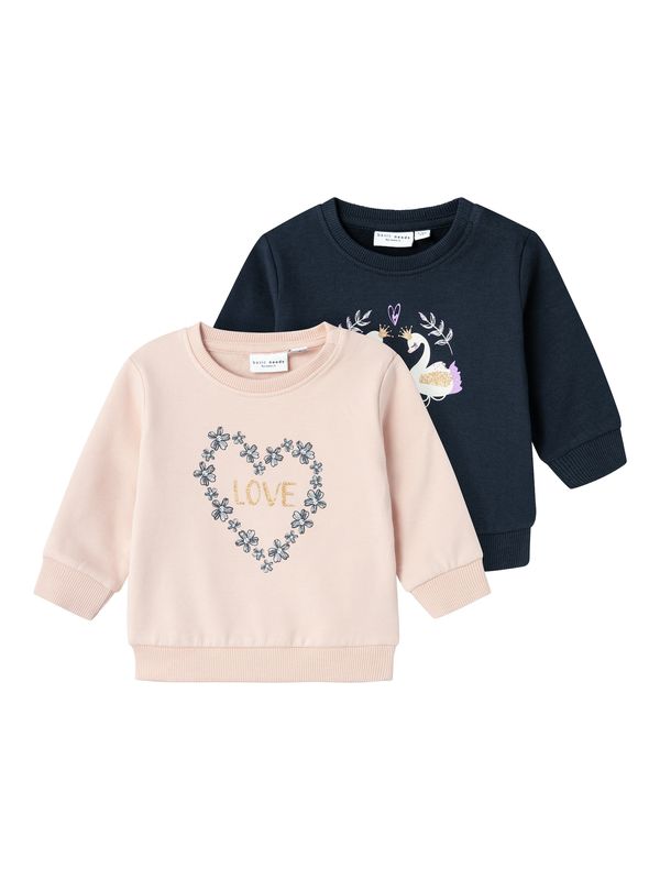 NAME IT NAME IT Суичър 'VRILLIE'  нейви синьо / злато / лилав / розе