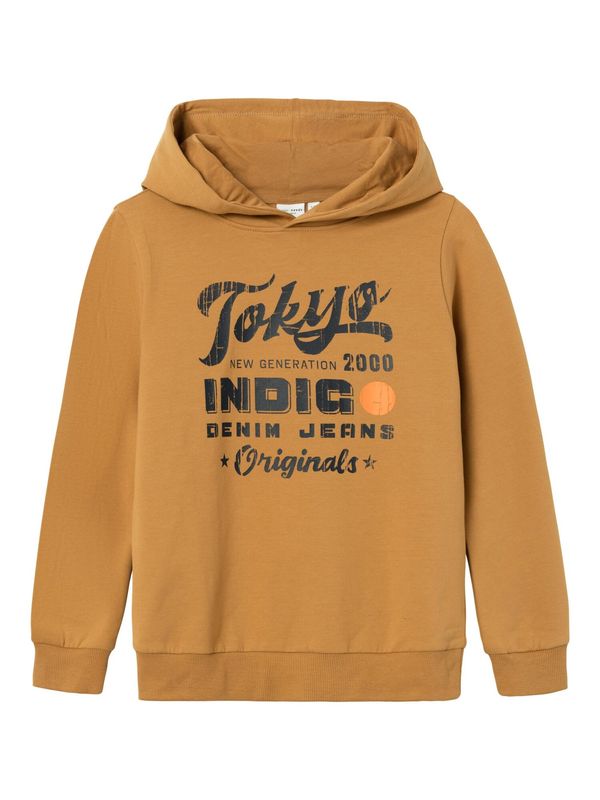 NAME IT NAME IT Суичър 'VUGO'  карамел / кайсия / черно