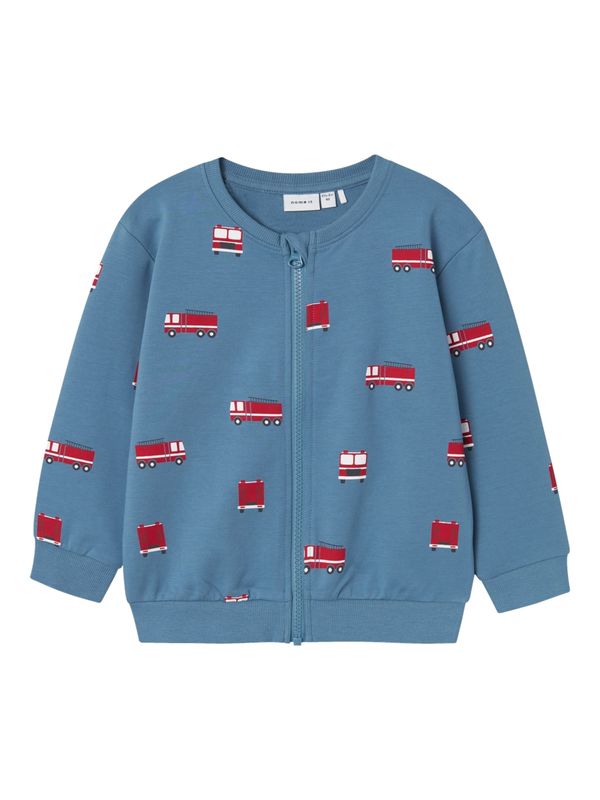 NAME IT NAME IT Суичъри с качулка 'FOBJORN'  сапфирено синьо / червено / бяло