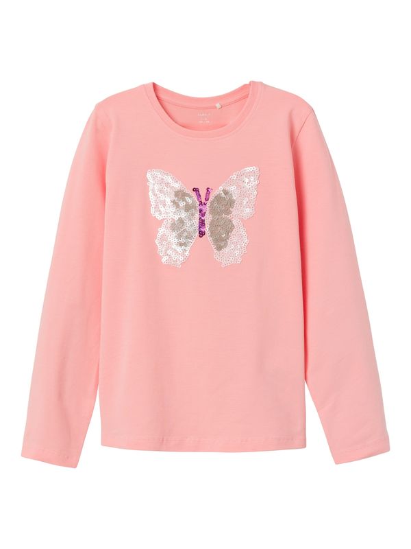 NAME IT NAME IT Тениска 'BALISTAR'  сиво / лилав / кайсия / бяло