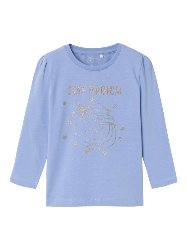 NAME IT NAME IT Тениска 'Bimme'  злато / лавандула