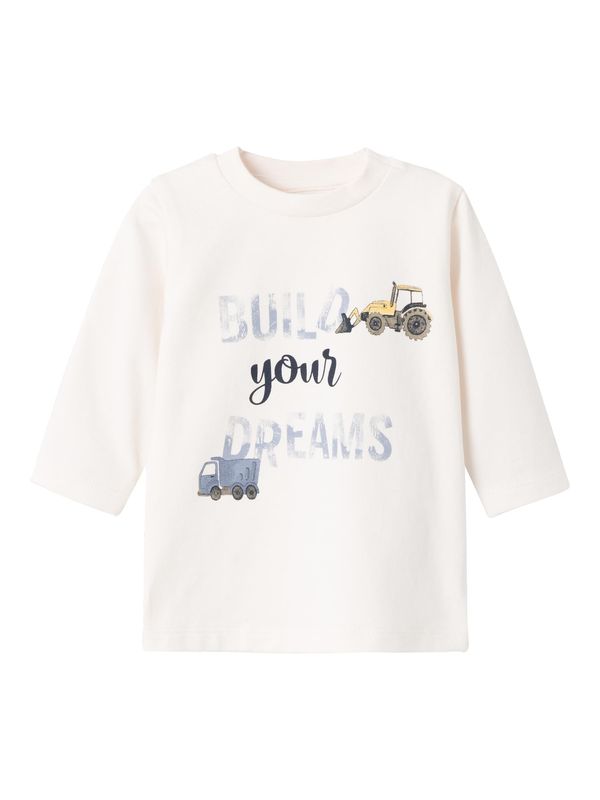 NAME IT NAME IT Тениска 'BOLFI'  кремаво / гълъбово синьо / жълто / черно