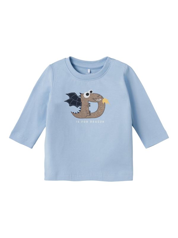 NAME IT NAME IT Тениска 'DICO'  опал / кафяво / жълто / бяло