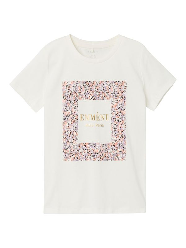 NAME IT NAME IT Тениска 'DISMILLA'  кремаво / лилав / корал / черно