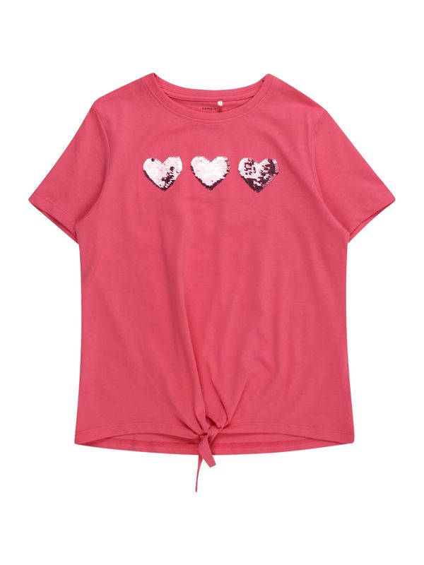 NAME IT NAME IT Тениска 'DO STAR'  бледорозово / малина / розе