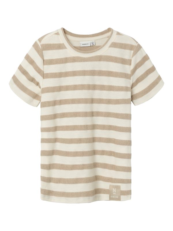 NAME IT NAME IT Тениска 'DUNSTER'  кремаво / камел