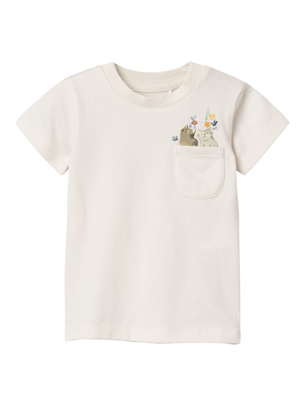 NAME IT NAME IT Тениска 'DYRIAH'  кремаво / светлосиньо / зелено / оранжево