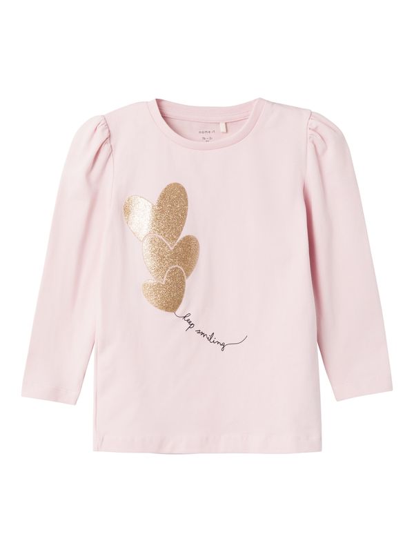 NAME IT NAME IT Тениска 'FARLE'  злато / бледорозово