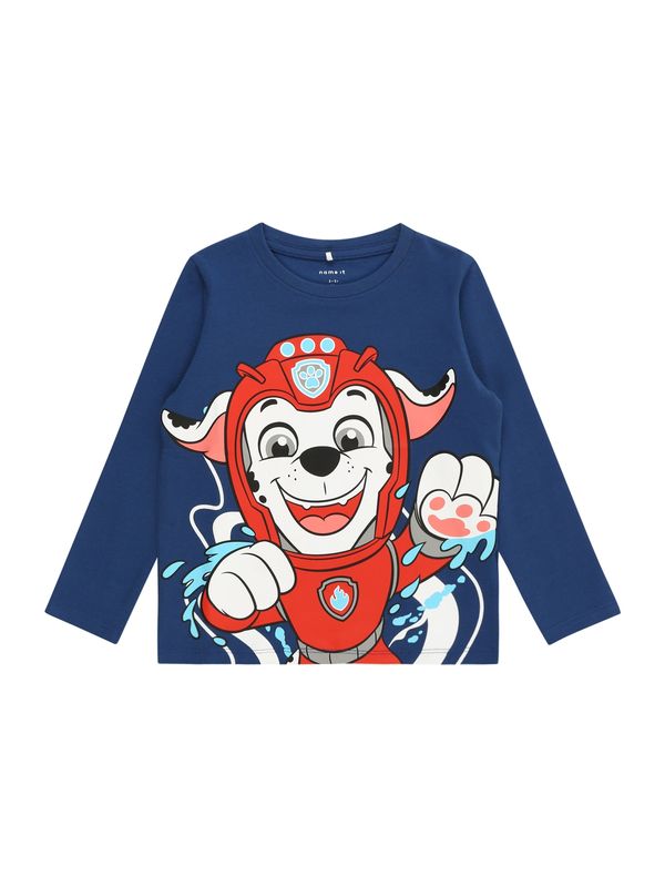 NAME IT NAME IT Тениска 'FILE PAWPATROL'  морскосиньо / червено / мръсно бяло