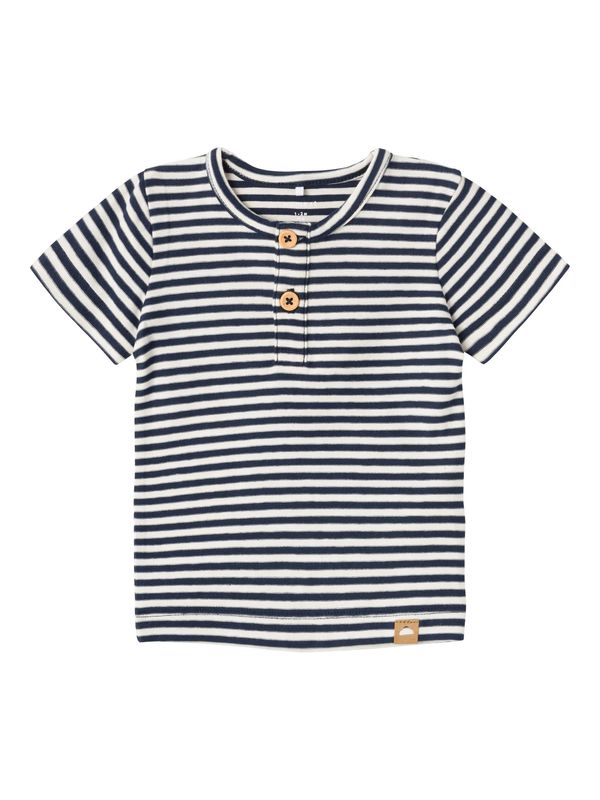 NAME IT NAME IT Тениска 'FILLO'  сапфирено синьо / бяло