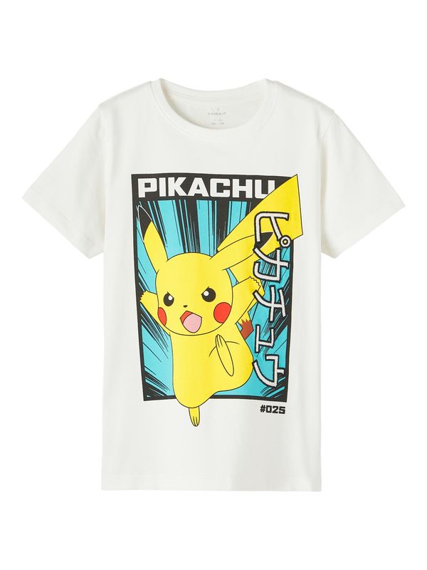 NAME IT NAME IT Тениска 'Jyxton'  светлосиньо / жълто / черно / бял меланж