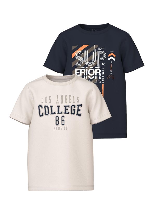 NAME IT NAME IT Тениска  кремаво / тъмносиньо / сиво / бяло